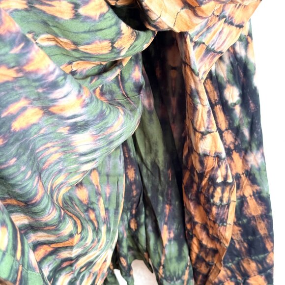 STYLE PARK 1 Boho Hippie Flowy Rustic Tie Dye Maxi Kaftan Dress Womens One Size - Picture 4 of 7